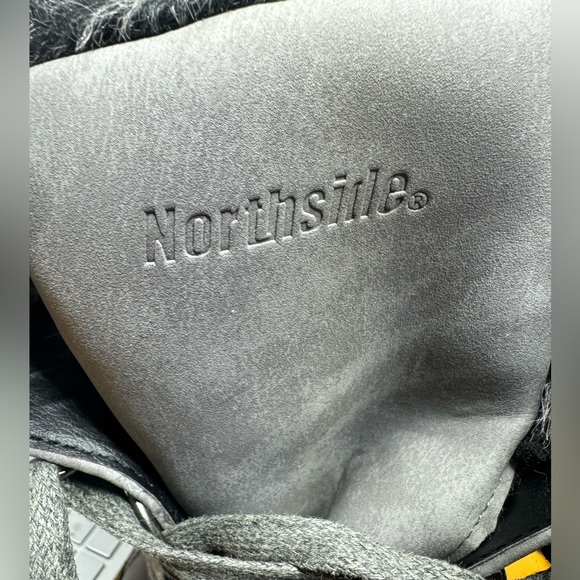 Northside Bishop Snow Winter Boots Gray Women's Sz 9 Fair Isle Print Faux Fur - Picture 9 of 10